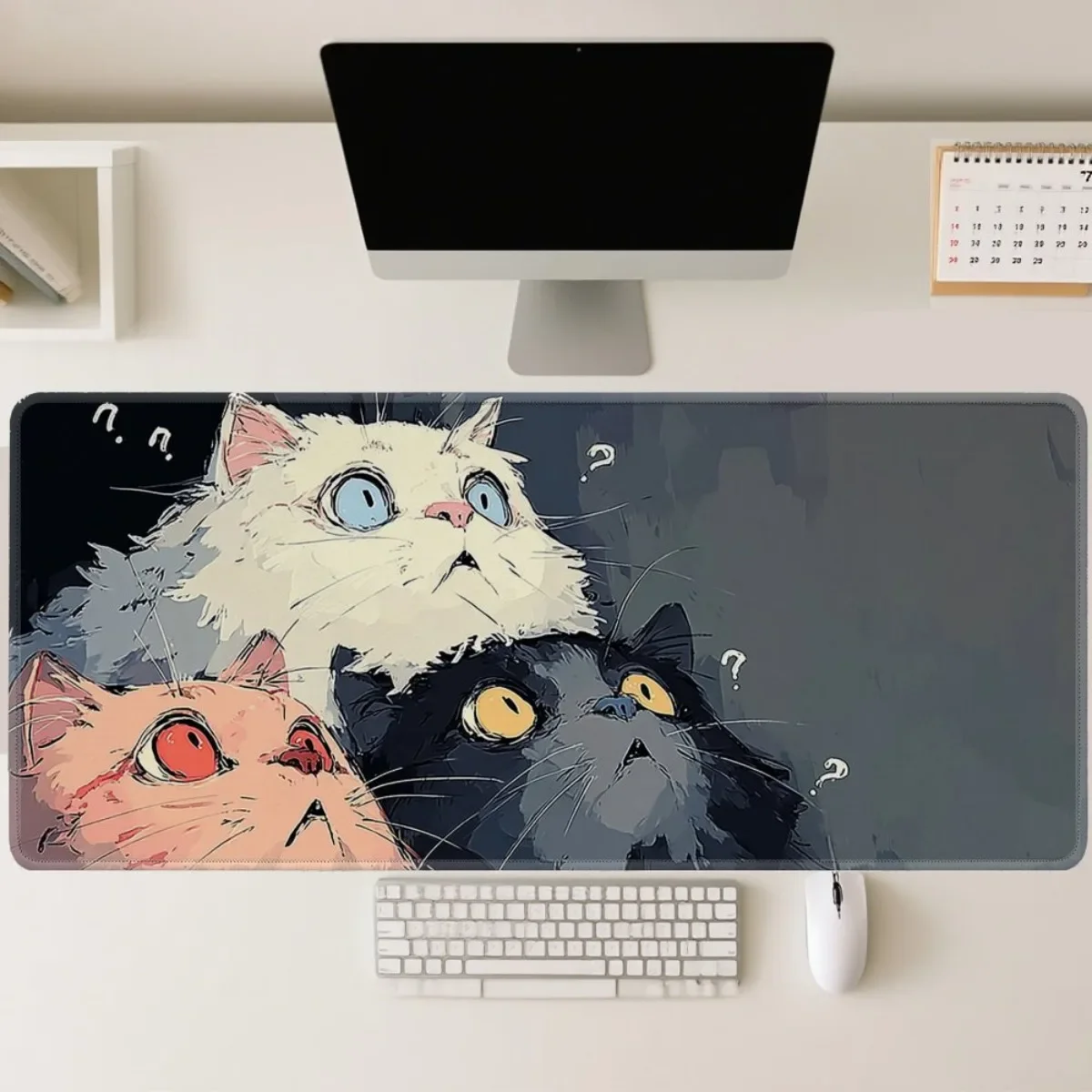 Aesthetic Japanese Cat Illustration Mouse Pad 2D Flat Non-Slip Rubber Base Gaming Mat for Office Desktop and Gaming
Aesthetic Japanese Cat Illustration Mouse Pad 2D Flat Non-Slip Rubber Base Gaming Mat for Office Desktop and Gaming
