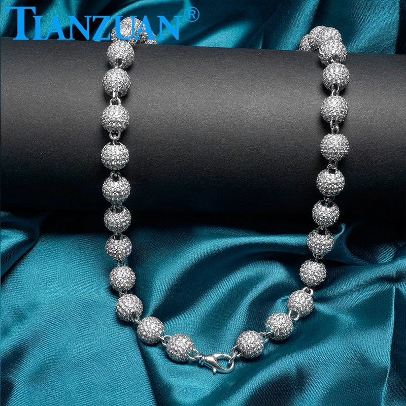 Moissanite Cuban Hip Hop Iced out Bling Cuban Link Chain 925 Sterling Silver Ball Chain Necklace Choker Jewelry For Men women
Moissanite Cuban Hip Hop Iced out Bling Cuban Link Chain 925 Sterling Silver Ball Chain Necklace Choker Jewelry For Men women