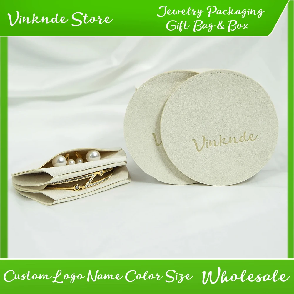 Small Gift Bags 7x7cm Custom Logo Jewerly Necklace Packaging Pouches Chic Round Microfiber Envelope Wedding Favors Storage Bag
Small Gift Bags 7x7cm Custom Logo Jewerly Necklace Packaging Pouches Chic Round Microfiber Envelope Wedding Favors Storage Bag