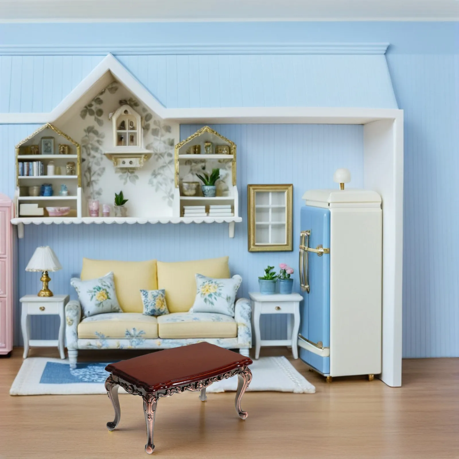 Realistic Miniature Rectangular Coffee Table for Dollhouse Living Room Dining Scene Exquisite Crafted Decorative Scale Furniture
Realistic Miniature Rectangular Coffee Table for Dollhouse Living Room Dining Scene Exquisite Crafted Decorative Scale Furniture