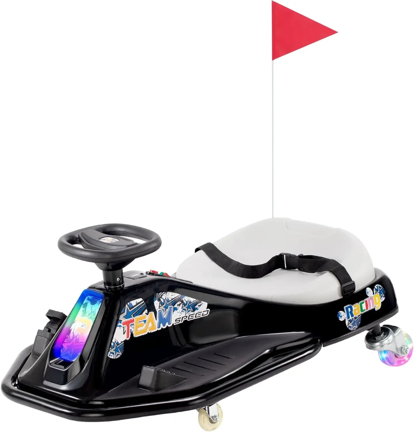 Electric Drifting Go Kart for Kids Ages 3+, 24V Powered 360° Spin Ride-On Drift Racer Car, Safety and Simplified Drifting System
Electric Drifting Go Kart for Kids Ages 3+, 24V Powered 360° Spin Ride-On Drift Racer Car, Safety and Simplified Drifting System