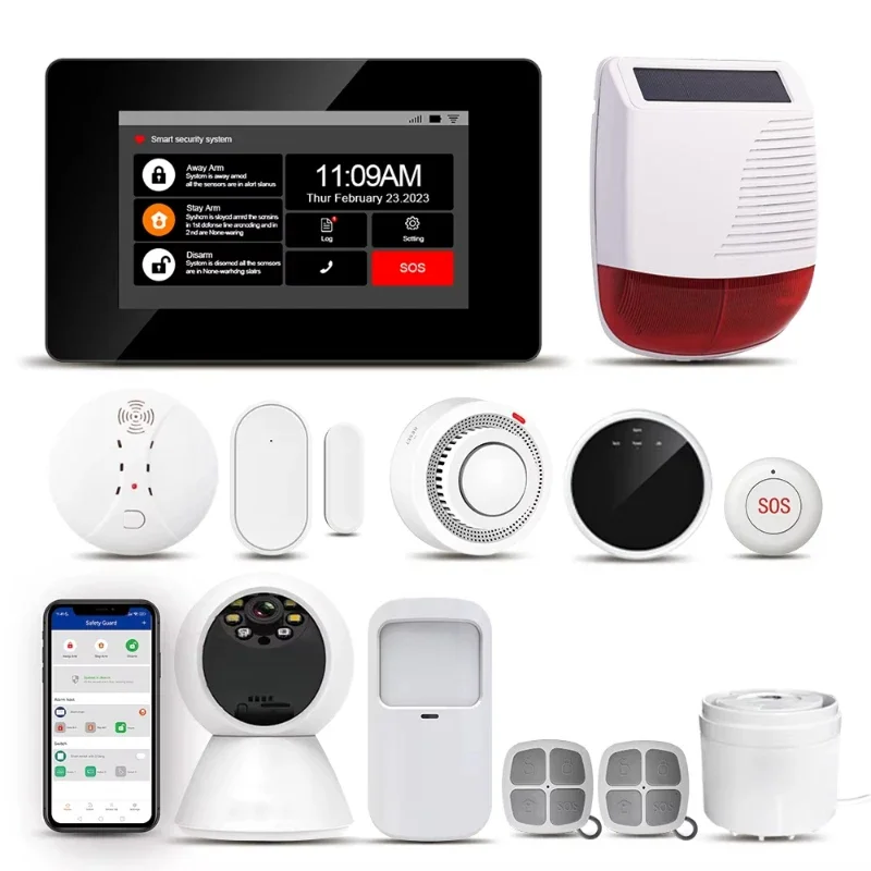 2026 New Smart Home Security Alarm System 4.5 Inch Touch Screen 4G WiFi Anti-Theft Alarm System Real-time Alarm
2026 New Smart Home Security Alarm System 4.5 Inch Touch Screen 4G WiFi Anti-Theft Alarm System Real-time Alarm