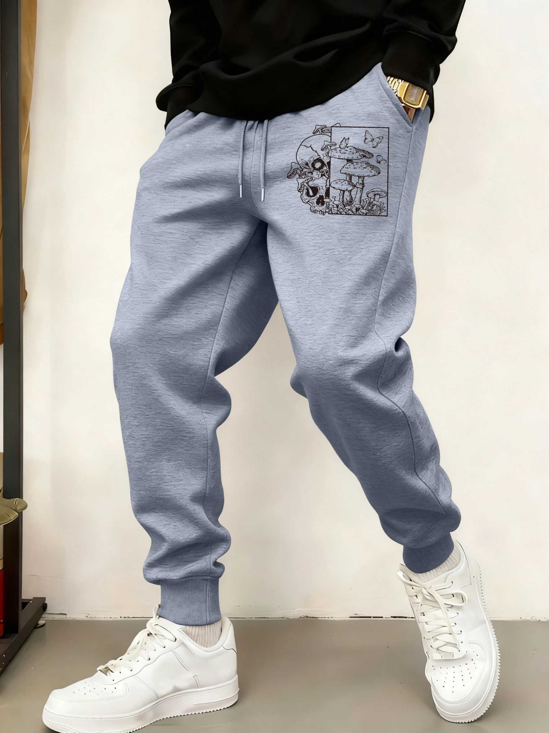 Скелет растущий в грибах с принтом бабочки, повседневные теплые флисовые спортивные штаны, мужские осенние уличные длинные брюки, удобные брюки для бега
Скелет растущий в грибах с принтом бабочки, повседневные теплые флисовые спортивные штаны, мужские осенние уличные длинные брюки, удобные брюки для бега