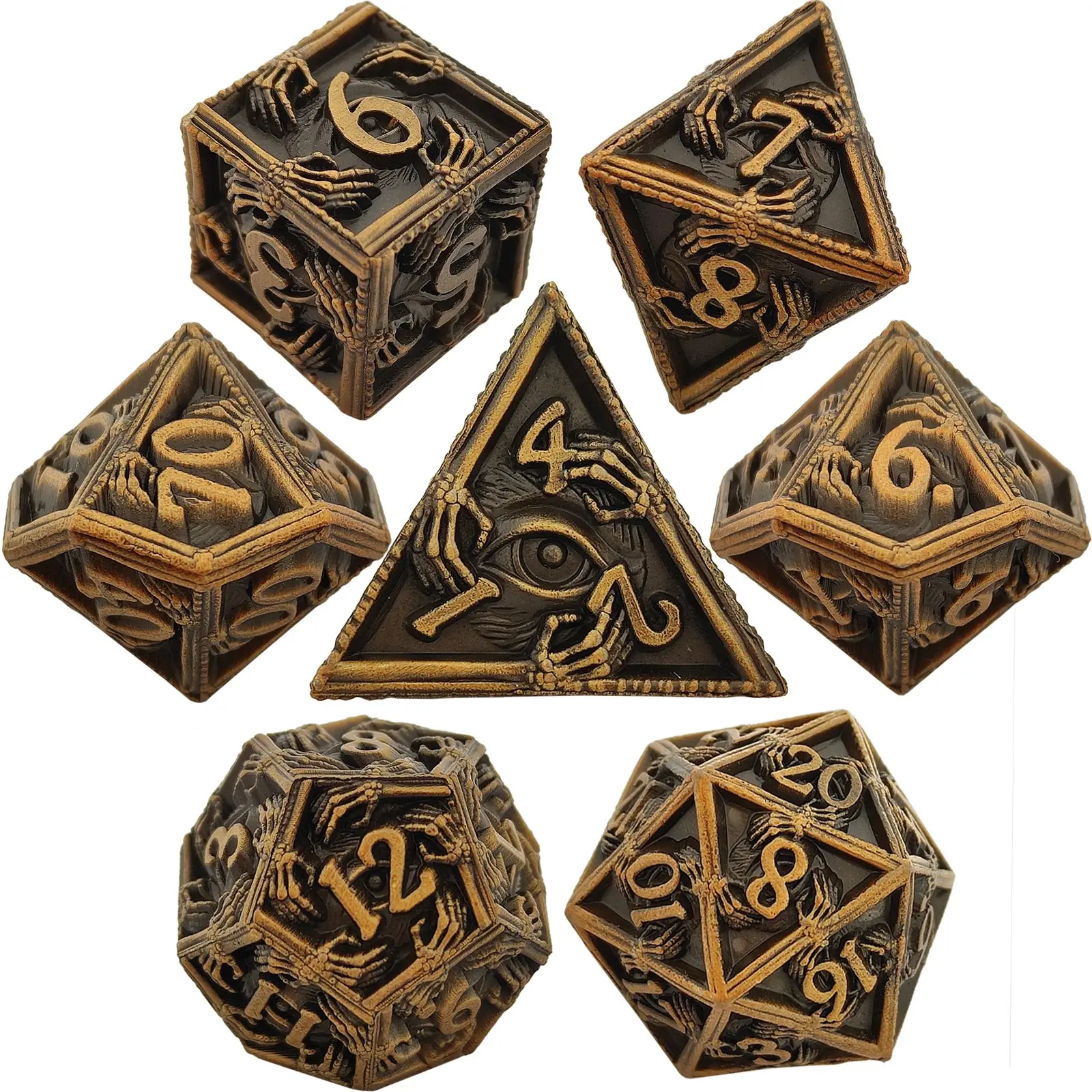 Metal DND Dice Set RPG 7pcs Solid Polyhedral D&D Dice D20 D6 For Role Playing Game Dungeons and Dragons Pathfinder Board Game
Metal DND Dice Set RPG 7pcs Solid Polyhedral D&D Dice D20 D6 For Role Playing Game Dungeons and Dragons Pathfinder Board Game