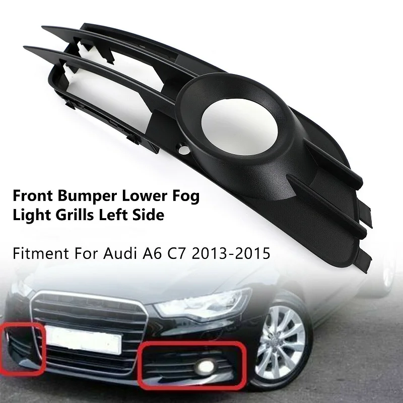 For Audi A6 C7 2012 2013 2014 2015 Front Bumper Side Fog Light Grilles Grill Mesh Left/Right 4G0807681A 4G0807682G
For Audi A6 C7 2012 2013 2014 2015 Front Bumper Side Fog Light Grilles Grill Mesh Left/Right 4G0807681A 4G0807682G