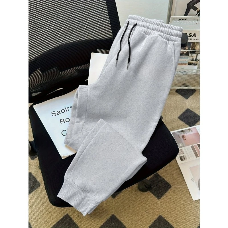 Мужские однотонные брюки-джоггеры свободного кроя, повседневные спортивные спортивные брюки для спортзала, весна/осень, активный отдых на свежем воздухе - дышащие брюки
Мужские однотонные брюки-джоггеры свободного кроя, повседневные спортивные спортивные брюки для спортзала, весна/осень, активный отдых на свежем воздухе - дышащие брюки