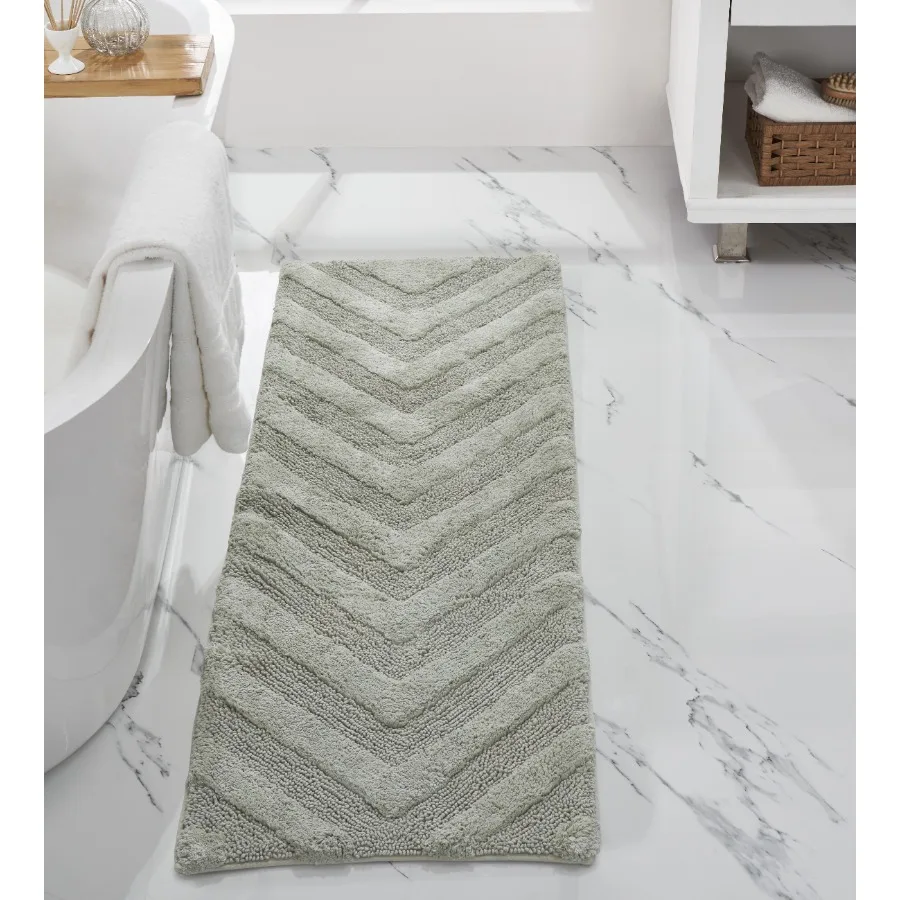 Long Runner Bathroom Rug Extra Soft Non-Slip Bath Mat Water Absorbent 100% Cotton Washable Mat 20" x 60" Dark Sage Hugo Collect
Long Runner Bathroom Rug Extra Soft Non-Slip Bath Mat Water Absorbent 100% Cotton Washable Mat 20" x 60" Dark Sage Hugo Collect