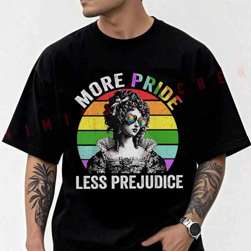 Men's Moto Cotton T-Shirt More Pride Less Prejudice Rainbow Lgbt Month Ally Tshirt Adventure Casual O-Neck Top Tee
Men's Moto Cotton T-Shirt More Pride Less Prejudice Rainbow Lgbt Month Ally Tshirt Adventure Casual O-Neck Top Tee