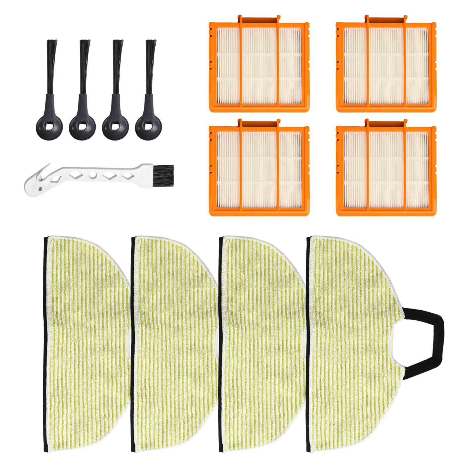 Filter*4, Rag*4, Side Brush*4, Small Brush*1 Parts For Shark RV2610WA RV2620WA RV2410WD AV2610WA AI For Ultra 2-in-1
Filter*4, Rag*4, Side Brush*4, Small Brush*1 Parts For Shark RV2610WA RV2620WA RV2410WD AV2610WA AI For Ultra 2-in-1