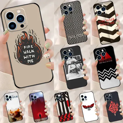 Funda de teléfono Fire Walk With Me Twin Peaks para iPhone 17 16 Pro Max 17 Air 16E 13 12 Mini 14 15 Plus 11 Pro Max