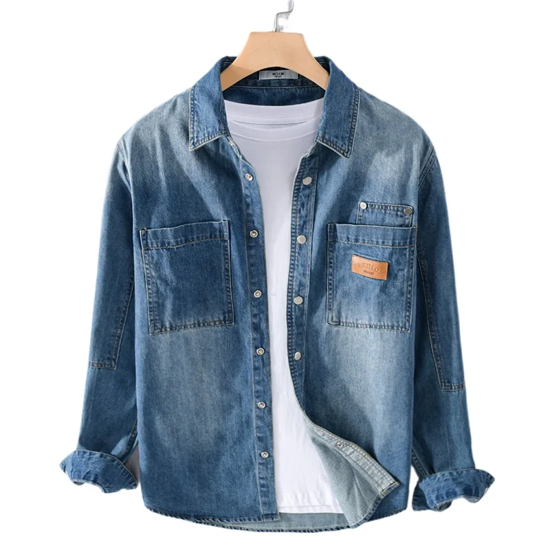 Мужская модная деловая рубашка из чистого хлопка, удобная приталенная Повседневная рубашка в британском стиле для работы из дышащего хлопка с длинными рукавами для осени
Мужская модная деловая рубашка из чистого хлопка, удобная приталенная Повседневная рубашка в британском стиле для работы из дышащего хлопка с длинными рукавами для осени