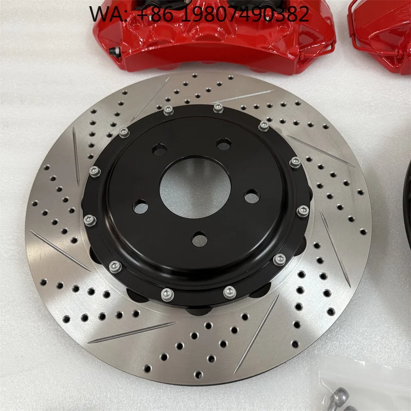 355-405mm Universal 6 Piston Brake Caliper Kit High Performance Racing Modified Disc System For Multi Model Vehicle Upade