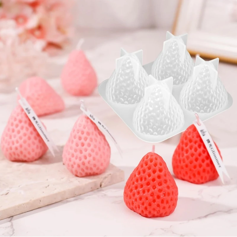 D9 3D Strawberry Aromatherapy Candle Silicone Mold DIY Handmade Romantic Scented Valentine's Day Party Home Decor Birthday Gift
D9 3D Strawberry Aromatherapy Candle Silicone Mold DIY Handmade Romantic Scented Valentine's Day Party Home Decor Birthday Gift