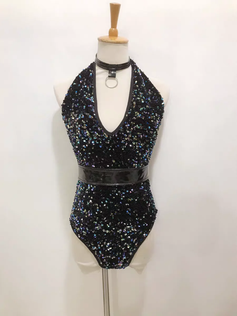 Shiny Sexy Sequins Backless Bodysuit Set Nightclub female singer Gogo Ds Stage Costumes Women Performance Outfit
Shiny Sexy Sequins Backless Bodysuit Set Nightclub female singer Gogo Ds Stage Costumes Women Performance Outfit
