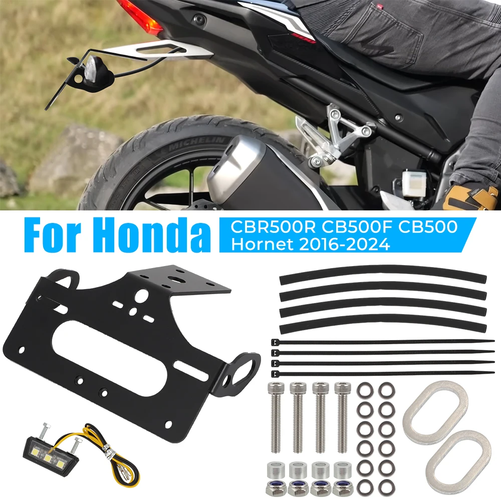 For Honda CBR500R CB500F 2016-2024 CB500 Hornet 2024 Motorcycle License Plate Holder Bracket Tail Tidy Fender Eliminator kit
For Honda CBR500R CB500F 2016-2024 CB500 Hornet 2024 Motorcycle License Plate Holder Bracket Tail Tidy Fender Eliminator kit