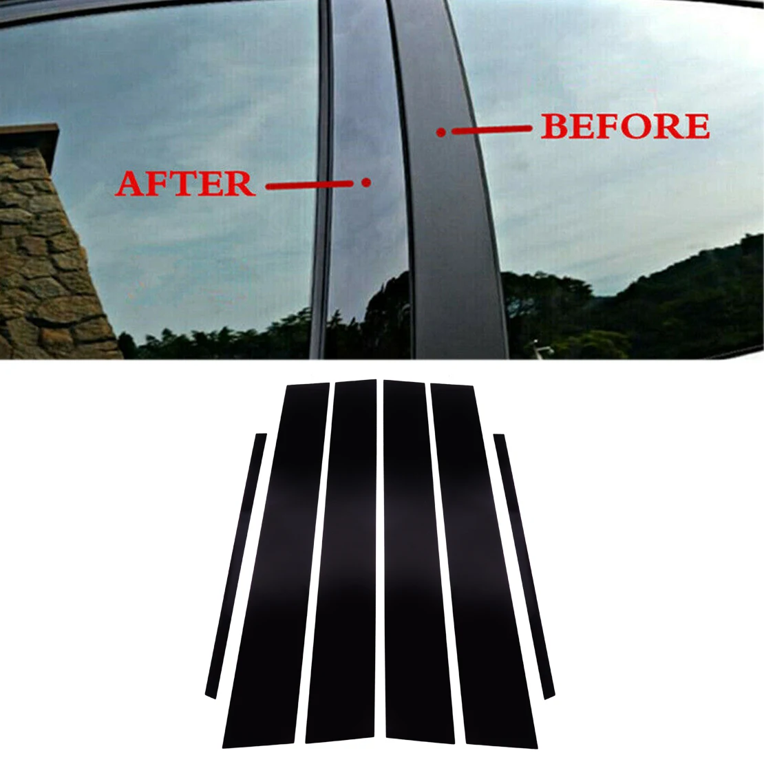 1 Set Car Door Window Pillar Posts Cover Trim Decal Fit for Infiniti G35 G37 Sedan 2002-2009 2010 2011 2012 2013 Gloss Black
1 Set Car Door Window Pillar Posts Cover Trim Decal Fit for Infiniti G35 G37 Sedan 2002-2009 2010 2011 2012 2013 Gloss Black