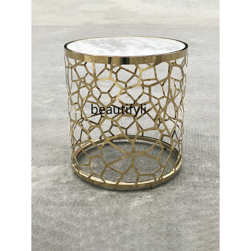 Ice Breaking Side Table Marble Glass Countertop Small Coffee Table Living Room Stainless Steel round Side Table Corner Table
Ice Breaking Side Table Marble Glass Countertop Small Coffee Table Living Room Stainless Steel round Side Table Corner Table