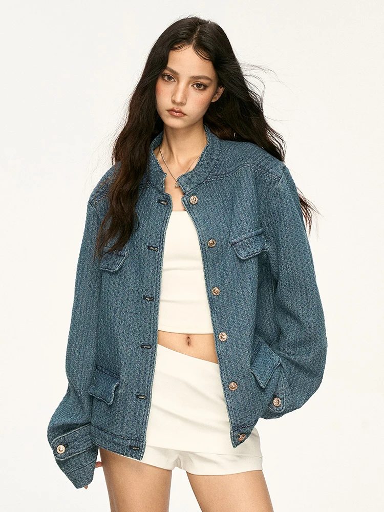 Женская джинсовая куртка Aaisup в американском ретро-стиле, синяя, повседневная, свободного кроя, короткая, в корейском стиле, осенняя модная новинка
Женская джинсовая куртка Aaisup в американском ретро-стиле, синяя, повседневная, свободного кроя, короткая, в корейском стиле, осенняя модная новинка