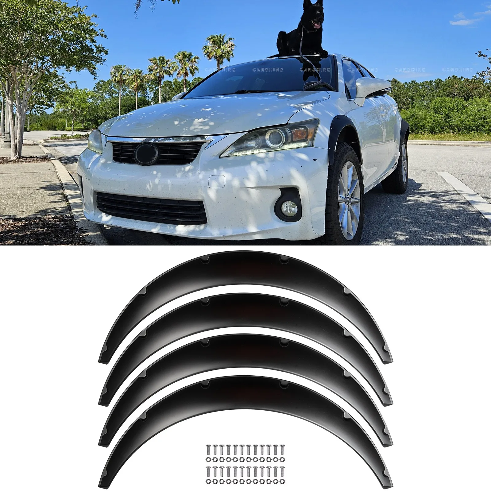 3.2" Car Fender Flares Wheel Arch Extra Wide Body Kit For Lexus CT 200h HS250h
3.2" Car Fender Flares Wheel Arch Extra Wide Body Kit For Lexus CT 200h HS250h