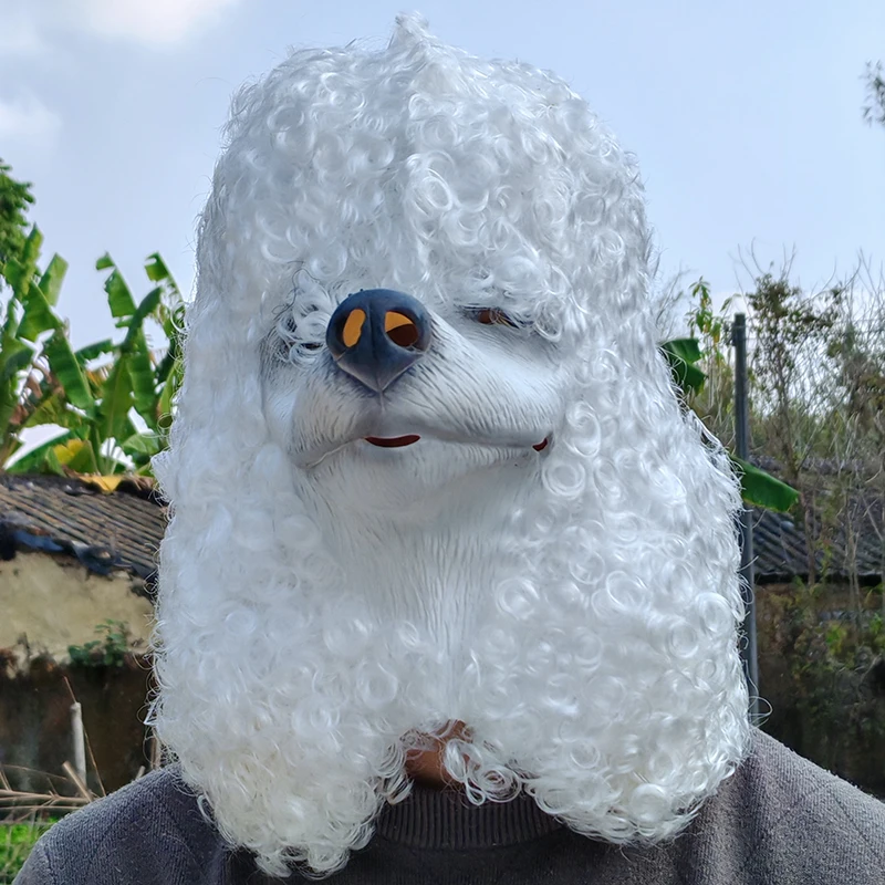 Funny Poodle Dog Mask Latex Soft Animal Party Masks Adult Joker Маска Cosplay Costume Ball Headgear Props One Size
Funny Poodle Dog Mask Latex Soft Animal Party Masks Adult Joker Маска Cosplay Costume Ball Headgear Props One Size