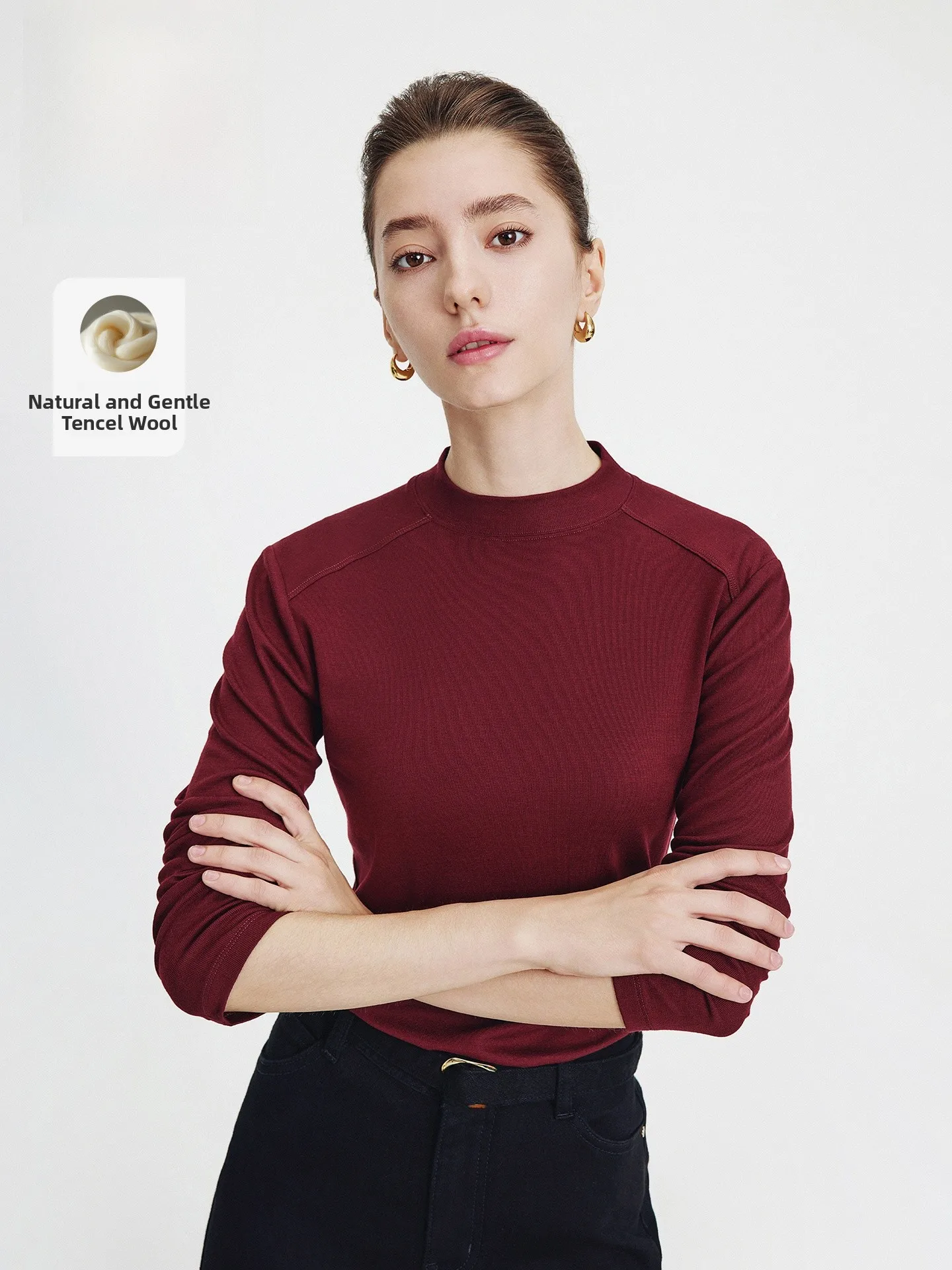 Navigare Women's Long Sve T-irt Lenzing Wool Base Layer irt Autumn New Sle Casual Fit Pure Color Commute ential
Navigare Women's Long Sve T-irt Lenzing Wool Base Layer irt Autumn New Sle Casual Fit Pure Color Commute ential