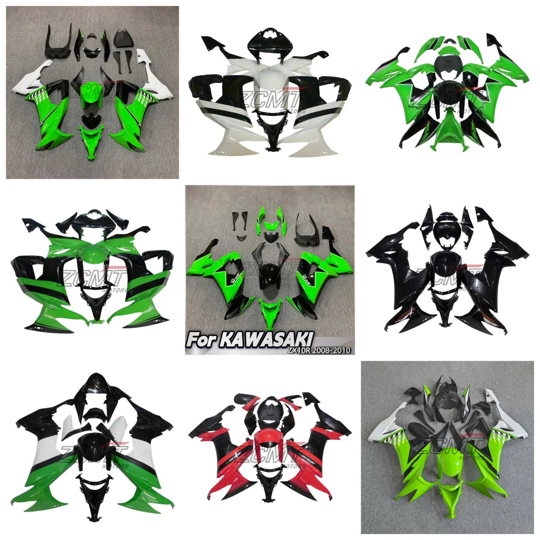 New Motorcycle Fairing Kit Bodywork ABS (Injection molding) For Kawasaki Ninja ZX-10R ZX10R ZX 10R 2008 2009 2010
New Motorcycle Fairing Kit Bodywork ABS (Injection molding) For Kawasaki Ninja ZX-10R ZX10R ZX 10R 2008 2009 2010
