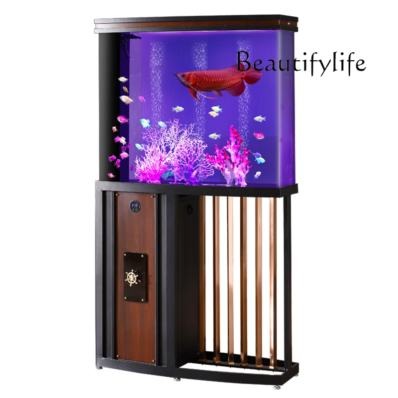 Screen fish tank living room medium acrylic water-free ecological bottom filter floor fish tank aquarium
Screen fish tank living room medium acrylic water-free ecological bottom filter floor fish tank aquarium