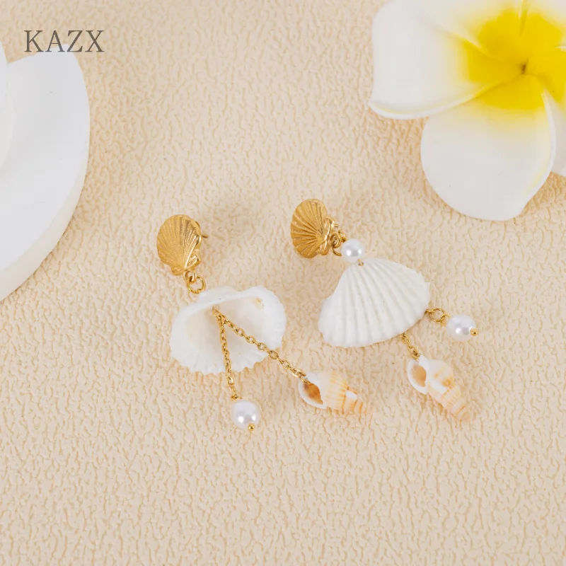 Fashionable Summer Vacation Cowrie Earrings for Trendy Beach Parties, Personalized Women's Temperament Jewelry
Fashionable Summer Vacation Cowrie Earrings for Trendy Beach Parties, Personalized Women's Temperament Jewelry