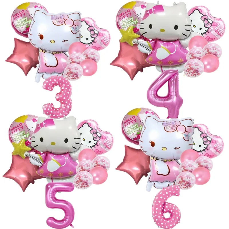 10pcs Hello Kitty Balloons Happy Birthday Party Decoration Kitty Balloon Foil Balloon Set Room Decor Girls Gift Party Supplies
10pcs Hello Kitty Balloons Happy Birthday Party Decoration Kitty Balloon Foil Balloon Set Room Decor Girls Gift Party Supplies