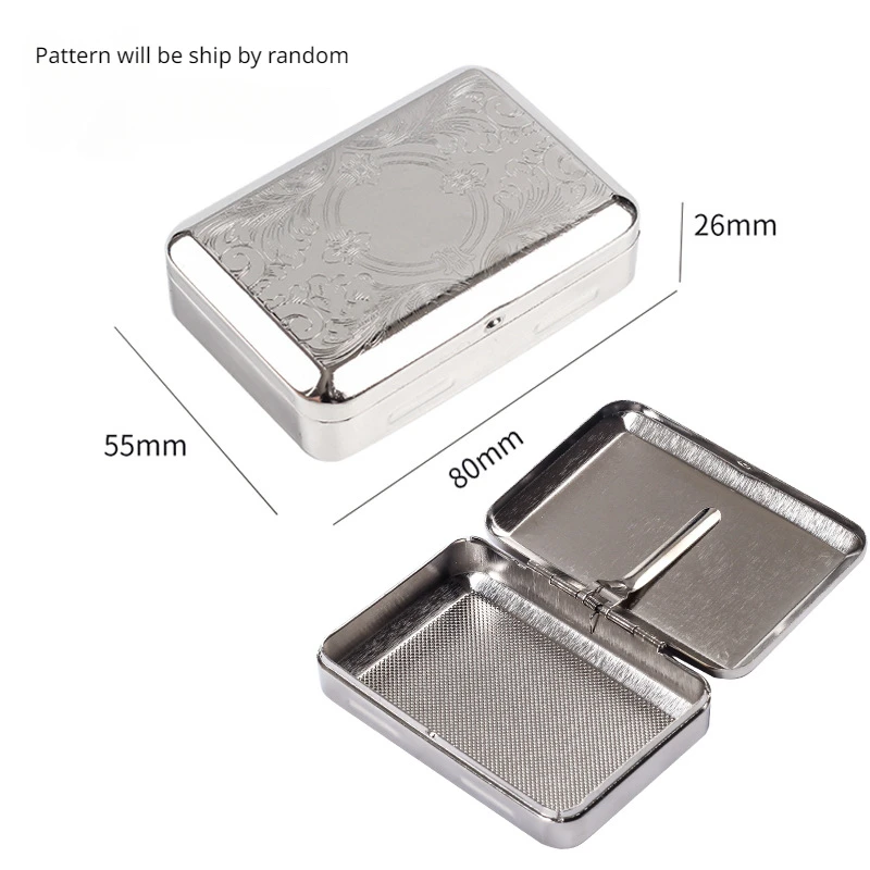 Stainless Steel Tobacco Storage Box, Pocket Cigarettes Case, Holder Container for Smoking
Stainless Steel Tobacco Storage Box, Pocket Cigarettes Case, Holder Container for Smoking