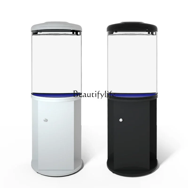 LD33Living Room Small Change Water Floor Household Semicircle Glass Ecological Aquarium Fish Globe Cylindrical 
LD33Living Room Small Change Water Floor Household Semicircle Glass Ecological Aquarium Fish Globe Cylindrical