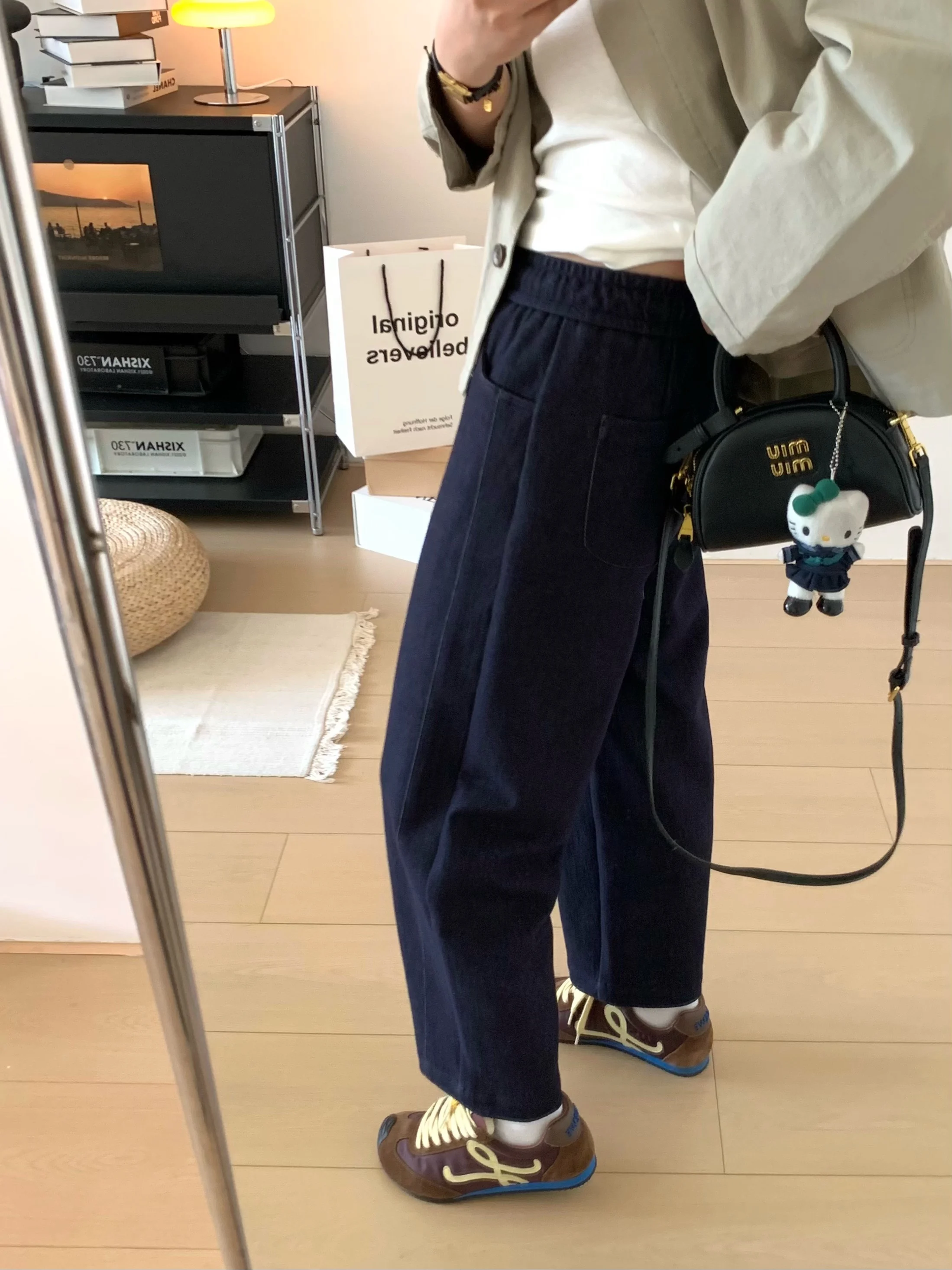 XFYSLE анти-выцветающая шерстяная смесь, повседневные прямые джинсы с высокой талией, женские утягивающие джинсы из девяти частей с ножом по бокам
XFYSLE анти-выцветающая шерстяная смесь, повседневные прямые джинсы с высокой талией, женские утягивающие джинсы из девяти частей с ножом по бокам