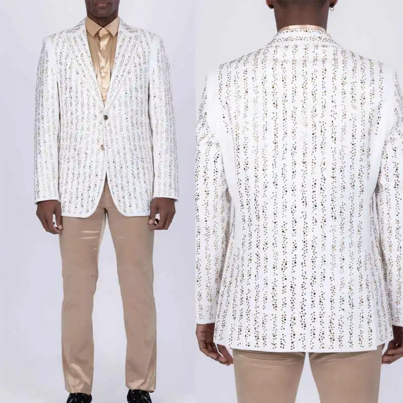 Amazing Wedding Groom Tuxedo Slim Fit 1Pcs Blazer Single Breasted Beading Crystal Special Occasion Party Prom Banquet Wear
Amazing Wedding Groom Tuxedo Slim Fit 1Pcs Blazer Single Breasted Beading Crystal Special Occasion Party Prom Banquet Wear