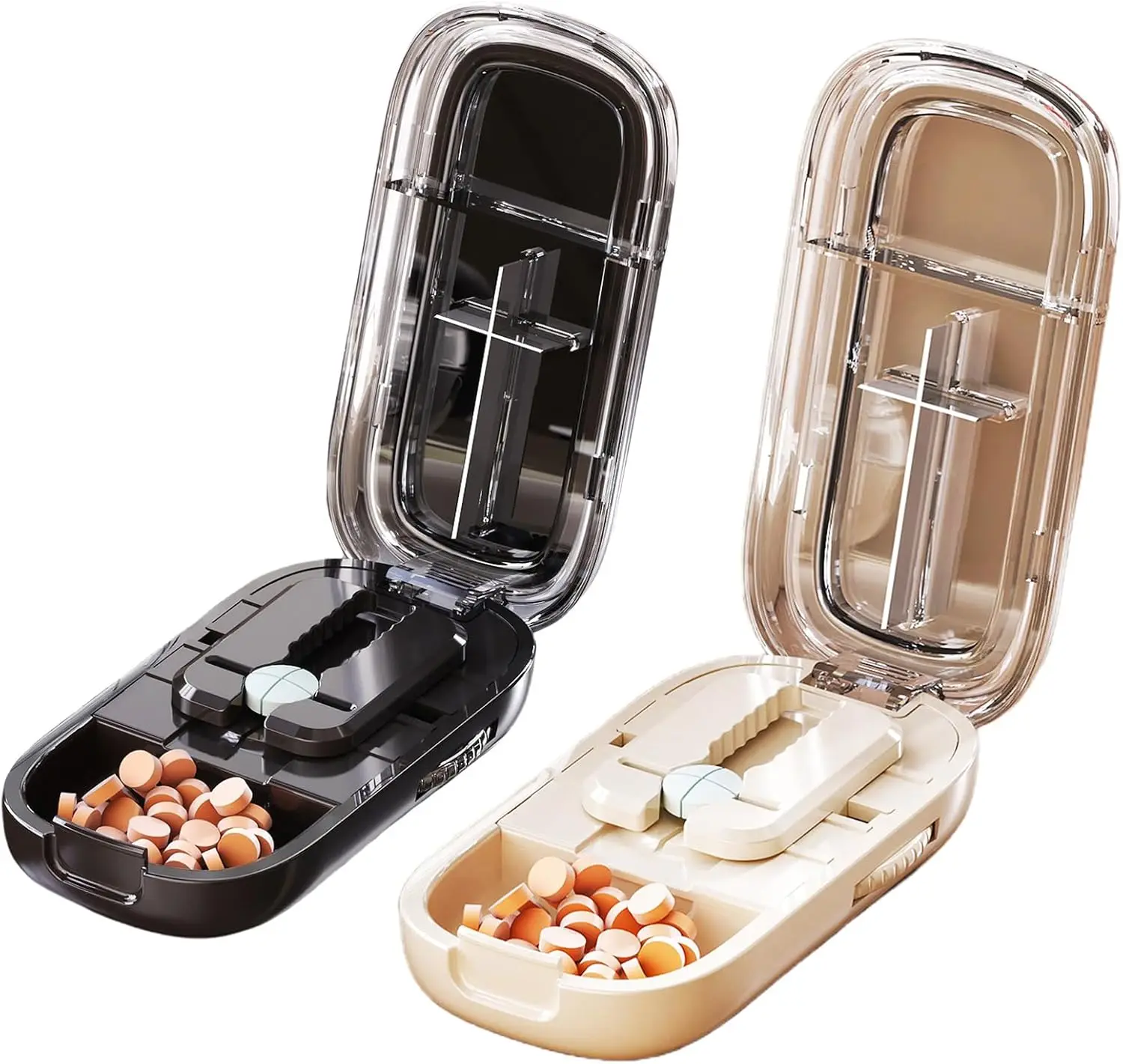 Pill Cutter Splitter for Small and Tiny Pills - Adjustable Pill Splitter with Centering Device for Cutting Multiple Pills, Accur
Pill Cutter Splitter for Small and Tiny Pills - Adjustable Pill Splitter with Centering Device for Cutting Multiple Pills, Accur