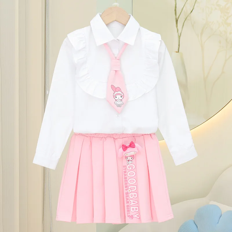 3 шт. рубашка с длинными рукавами Sanriou Jk My Melody, короткая юбка Kuromi, плиссированная юбка, одежда в студенческом стиле для девочек, мультяшный праздничный подарок
3 шт. рубашка с длинными рукавами Sanriou Jk My Melody, короткая юбка Kuromi, плиссированная юбка, одежда в студенческом стиле для девочек, мультяшный праздничный подарок