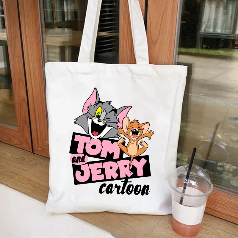 Tom and Jerry Cute Canvas Bag Women Men Outdoor Portable Large Capacity Handbags Cartoon Anime Pattern Shopping Handbag Gifts
Tom and Jerry Cute Canvas Bag Women Men Outdoor Portable Large Capacity Handbags Cartoon Anime Pattern Shopping Handbag Gifts