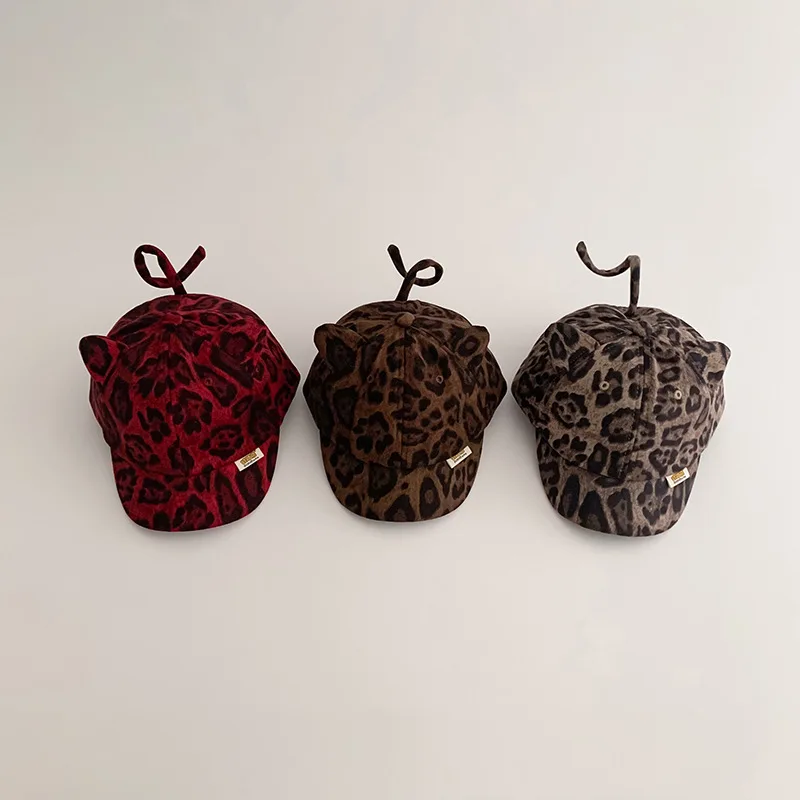 Cartoon Cat Ear Baby Baseball Cap Cute Leopard Print Peaked Hat Summer Adjustable Toddler Boy Girl Sun Hats
Cartoon Cat Ear Baby Baseball Cap Cute Leopard Print Peaked Hat Summer Adjustable Toddler Boy Girl Sun Hats