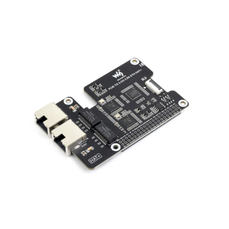 Waveshare PCIe to Dual 2.5G Ethernet Adapter for Raspberry Pi 5, Dual RTL8125 Chips, Raspberry Pi OS, Ubuntu, OpenWrt
Waveshare PCIe to Dual 2.5G Ethernet Adapter for Raspberry Pi 5, Dual RTL8125 Chips, Raspberry Pi OS, Ubuntu, OpenWrt