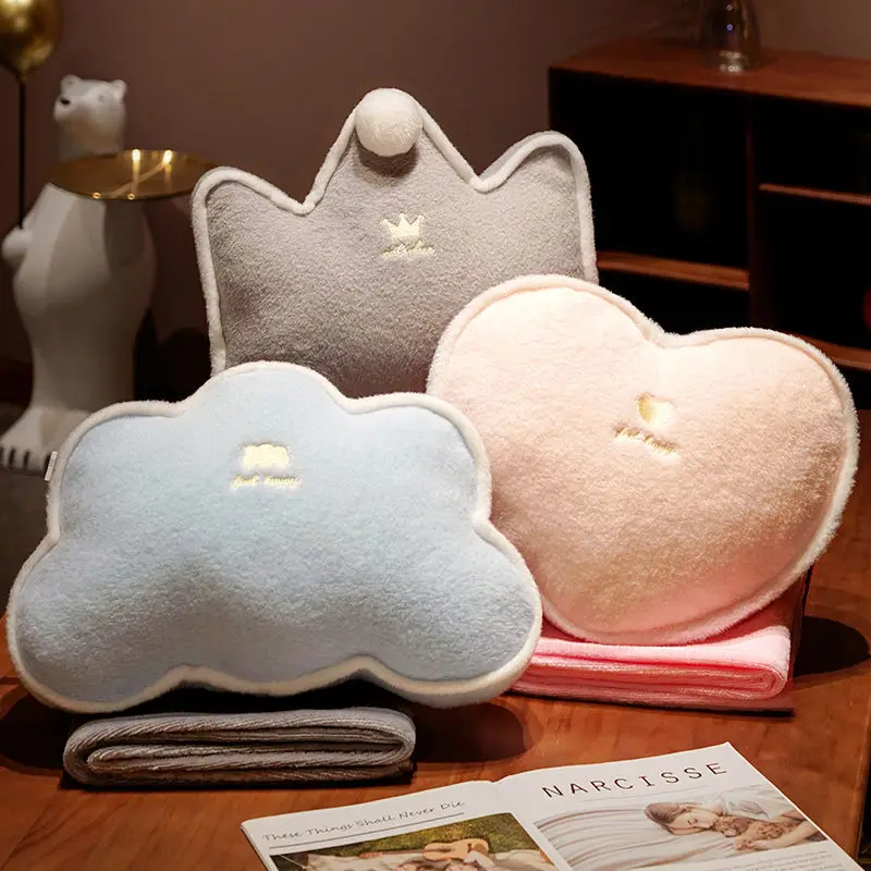 Comfortable Two-in-One Pillow Blanket for Nap Car Women's Style PP Cotton Filled Home Fabric Pillow/Throw Pillow
Comfortable Two-in-One Pillow Blanket for Nap Car Women's Style PP Cotton Filled Home Fabric Pillow/Throw Pillow