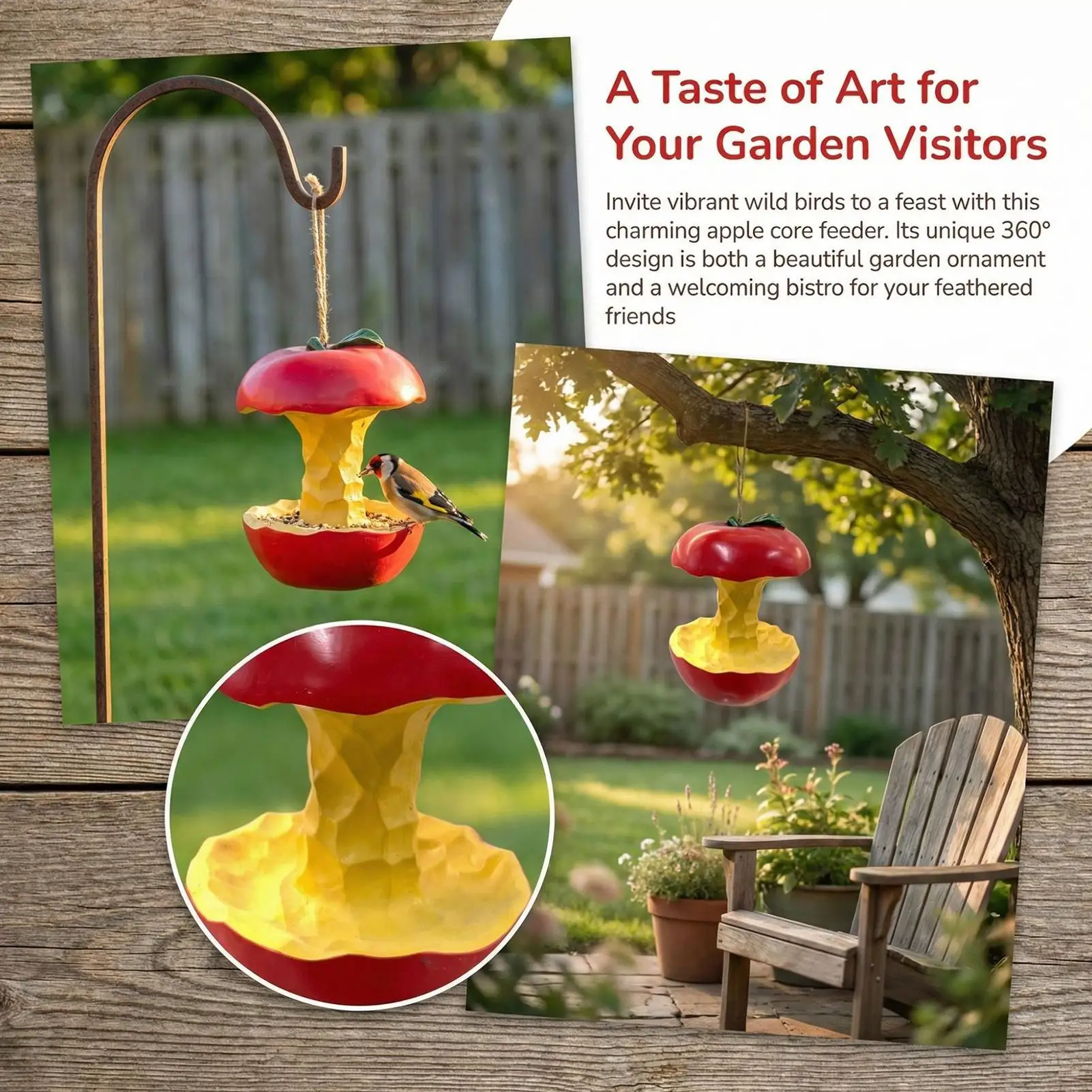 Bird Feeders For Outdoors Cute Fruit Shape Feeding Decorative Station Wild Bird Feeders For Outside Garden Lawn Balcony Park
Bird Feeders For Outdoors Cute Fruit Shape Feeding Decorative Station Wild Bird Feeders For Outside Garden Lawn Balcony Park