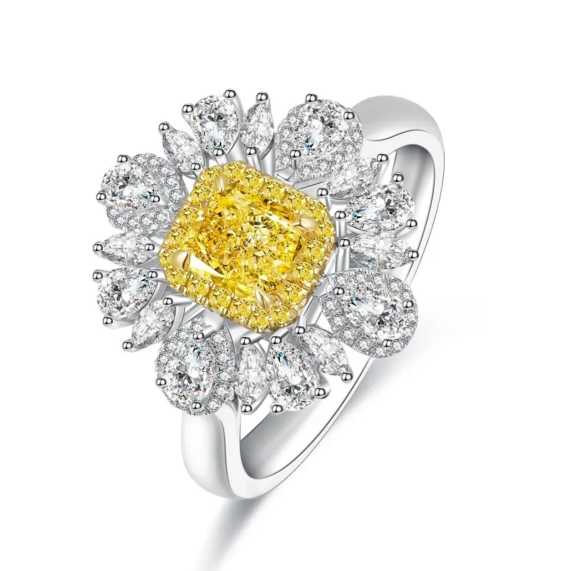 Pormiana Classic Style 9k Real White Gold 0.5 Carat Simulated Yellow Diamond Engagment Ring Women Party Gift
Pormiana Classic Style 9k Real White Gold 0.5 Carat Simulated Yellow Diamond Engagment Ring Women Party Gift