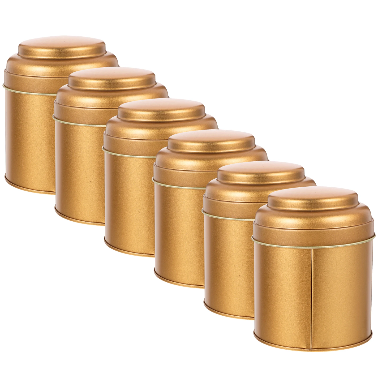 6 Pcs Canister Airtight Double Lids Tea Tin Tinplate Storage Jars for Loose Leaf Coffee Beans Silver Color Food Container
6 Pcs Canister Airtight Double Lids Tea Tin Tinplate Storage Jars for Loose Leaf Coffee Beans Silver Color Food Container