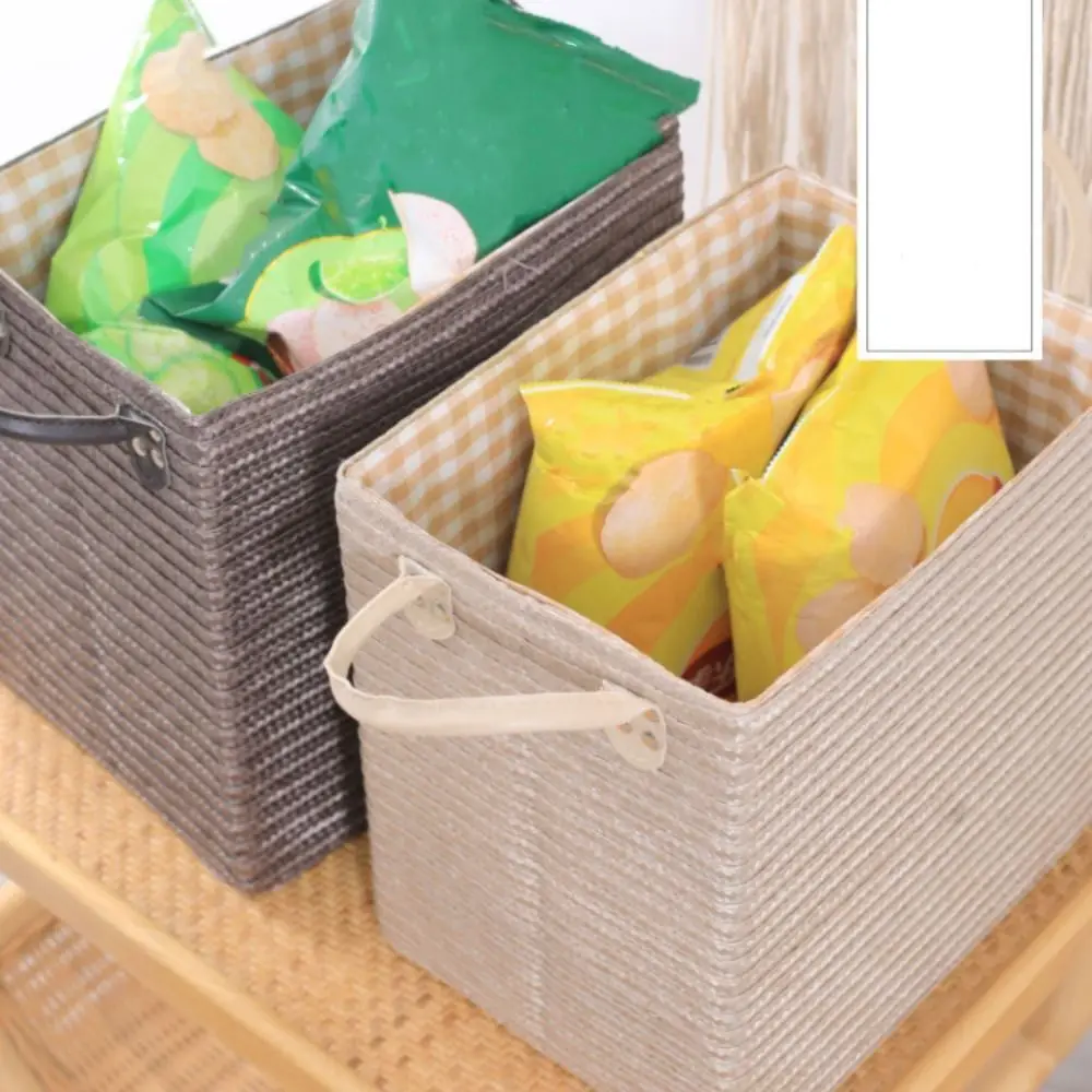 Home Organizer Foldable Woven Storage Basket with Handle Large Capacity Storage Box Handmade Creative Sorting Box Cosmetics
Home Organizer Foldable Woven Storage Basket with Handle Large Capacity Storage Box Handmade Creative Sorting Box Cosmetics