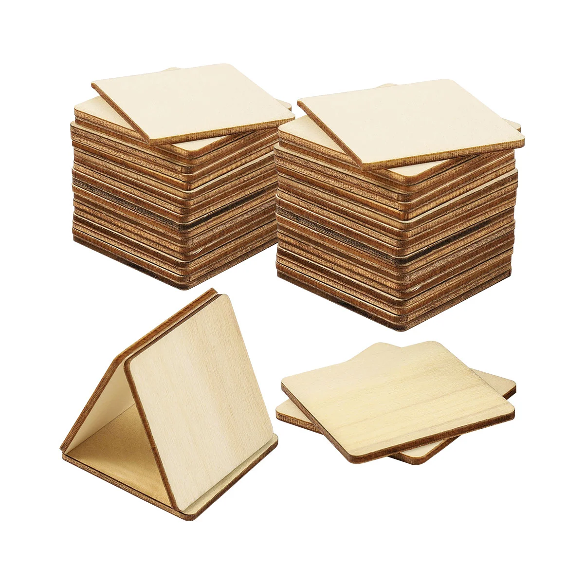 VORCOOL 50Pcs Wooden Cup Coaster Square Simple Heat Resistant Cup Holder Pad Solid Coffee Tea Bowl Holder Pad (5x5cm)
VORCOOL 50Pcs Wooden Cup Coaster Square Simple Heat Resistant Cup Holder Pad Solid Coffee Tea Bowl Holder Pad (5x5cm)