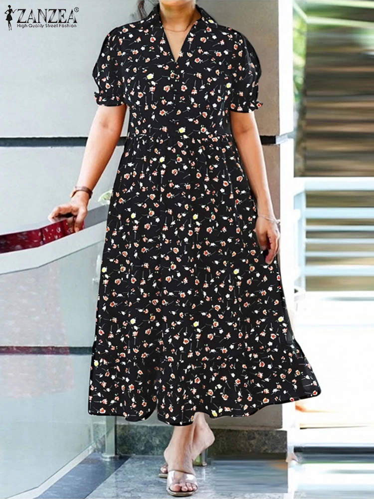ZANZEA Plus Size Bohemian Floral Print Long Dress Women Summer Short Sleeve Vintage Maxi Vestido Casual Loose Beach Sundress 5XL
ZANZEA Plus Size Bohemian Floral Print Long Dress Women Summer Short Sleeve Vintage Maxi Vestido Casual Loose Beach Sundress 5XL