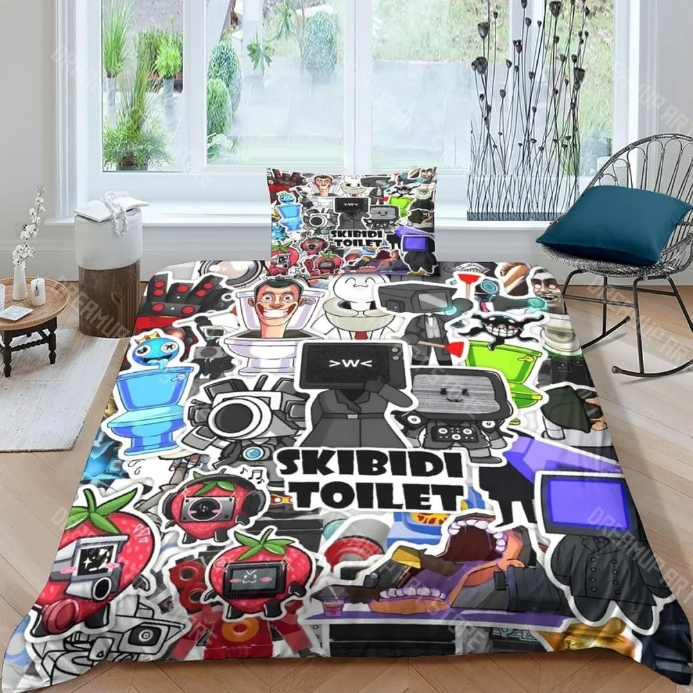 Game Skibidi Toilet Duvet Cover Pillowcase Bedding Set Adult Boys Girls Bedroom Decoration Children Gift Single Double Size
Game Skibidi Toilet Duvet Cover Pillowcase Bedding Set Adult Boys Girls Bedroom Decoration Children Gift Single Double Size