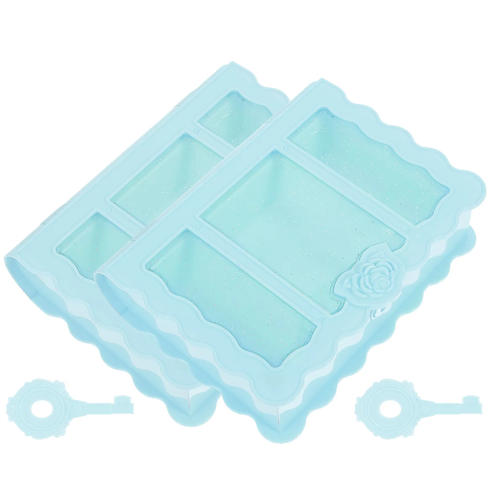 Набор из 2 маленьких пластиковых контейнеров для украшений, без заусенцев, долговечные, для различных аксессуаров, для дома, спальни, магазина
Набор из 2 маленьких пластиковых контейнеров для украшений, без заусенцев, долговечные, для различных аксессуаров, для дома, спальни, магазина