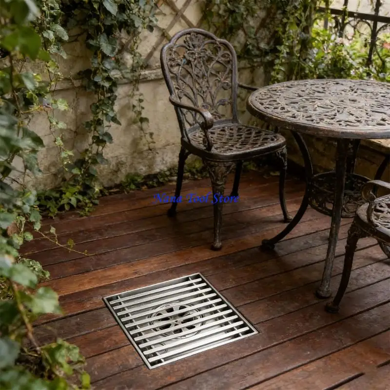 31GJ Deodorant Stainless Steel Floor Drain Double Filter Anti Clog Drain Cover Floor Strainer for Garden Courtyard Outdoor
31GJ Deodorant Stainless Steel Floor Drain Double Filter Anti Clog Drain Cover Floor Strainer for Garden Courtyard Outdoor