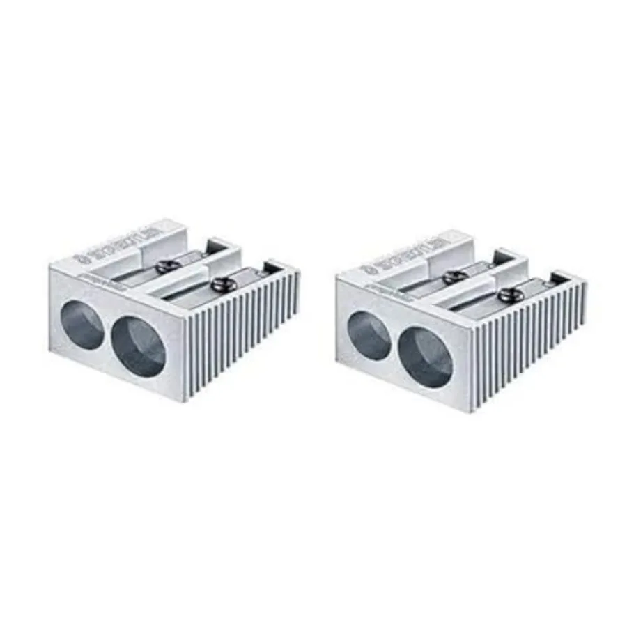Aluminium Double Hole Pencil Sharpener x 2
Aluminium Double Hole Pencil Sharpener x 2