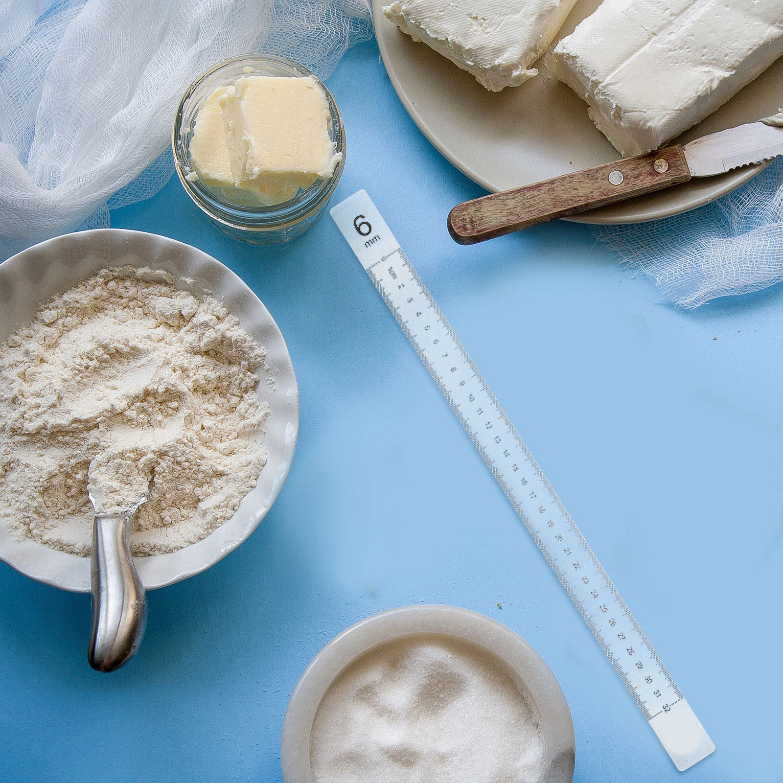 2pcs 1 Pair Acrylic Biscuit Balance Guide Sticks Dough Strips Baking Ruler Measuring Tool Kitchen Rolling Pin Leveling Dough
2pcs 1 Pair Acrylic Biscuit Balance Guide Sticks Dough Strips Baking Ruler Measuring Tool Kitchen Rolling Pin Leveling Dough